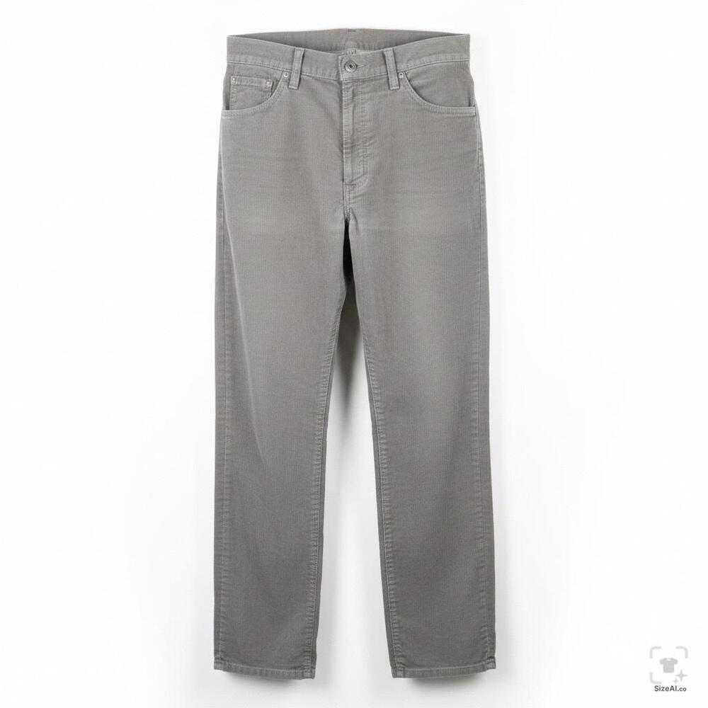 Levis 519 Jeans Mens 36x32 Gray Corduroy Regular Fit Straight Leg Zip Fly
